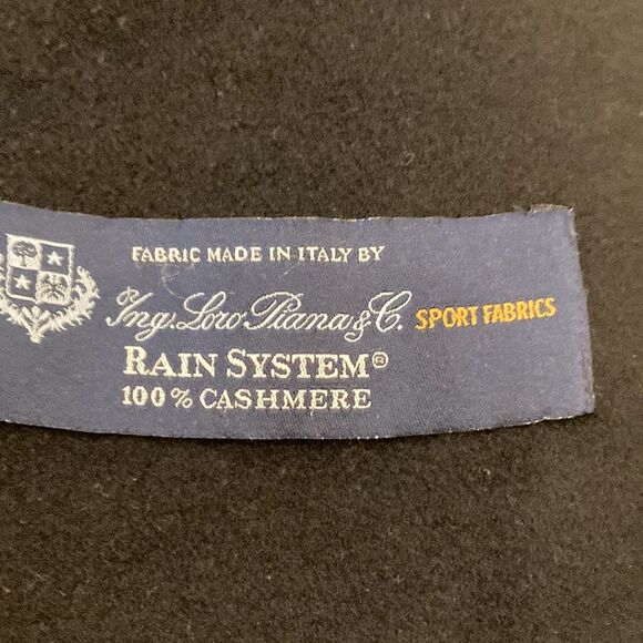 JANE POST 100% Cashmere Loro Piana Black Double Breasted Coat Medium - Picture 9 of 13